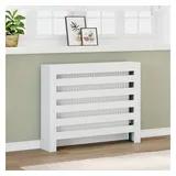vidaXL Heizkörperverkleidung Weiß 104x20x82 cm