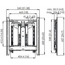 Vogel's PFW 6885 Videowandhalterung Schwarz