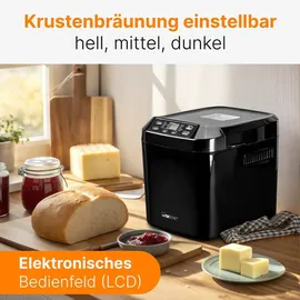 Clatronic BBA 3774 schwarz 1500g Brotbackautomat