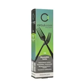 Papstar Circulware by Haval" Gabeln PP-MF 19 cm schwarz Gaia extra stabil