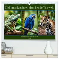 Calvendo Südamerikas beeindruckende Tierwelt (hochwertiger Premium Wandkalender 2026 DIN A2 quer), Kunstdruck in Hochglanz