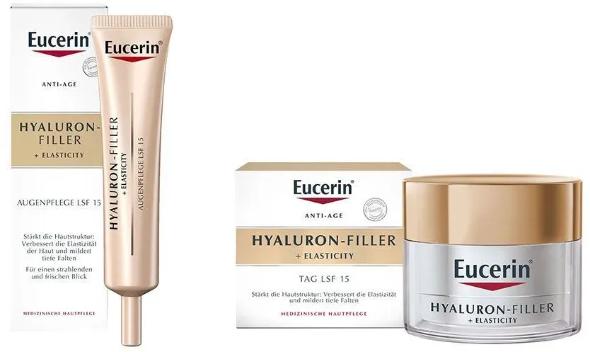 Eucerin® Hyaluron-Filler + Elasticity Tagespflege + Eucerin® Hyaluron-Filler + Elasticity Augenpflege