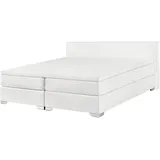 Beliani Boxspringbett 180 x 200 cm Weiß