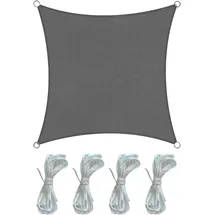 Mobili Rebecca - Rebecca Mobili Sonnendach Sonnenschirm Dunkelgrau Polyethylen Quadrat 3x3