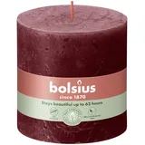 Bolsius Rustik Stumpenkerze 10 x 10 cm samtrot