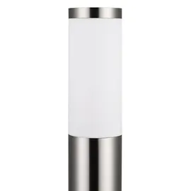 DEUBA Außenleuchte Edelstahl 50 cm inkl. Steckdose IP44 Silber