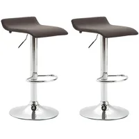 CLP 2er Set Barhocker Dyn Stoff dunkelgrau