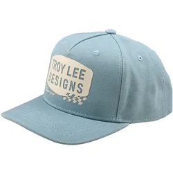 Troy Lee Designs Curved Snapback Cap Stamp One Size - smoke blue