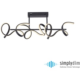 just light. LED Deckenleuchte Curls, schwarz