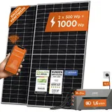 Solarway All In One 1000W komplett mit 1,6 kWh Anker Solix 2 PRO Speicher Plug&Play