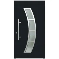 KNOCK Flügelüberdeckende Kunstoff-Haustür »Terra«, anthrazit - grau