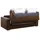 vente-unique Schlafsofa mit Matratze 3-Sitzer - 100% Büffelleder - Vintage-Optik - Matratze 16 cm - DELECTEA II
