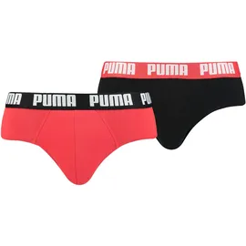 Puma Everyday Brief Rot/Schwarz S 2er Pack