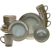 VAN WELL OLBIA LAGO Kombiservice 16-tlg. braun/reaktiv