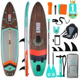 Niphean Stand up Paddle Board mit Ausgewogenem Flügeldesign und robustem SUP Zubehör, 335cm Stabil Inflatable Paddle Boards for Adults, Sup Board, Stand up Paddling Board mit Sitz, Paddleboard