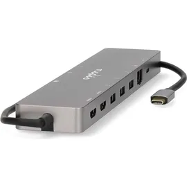 Nedis USB Multi-Port-Adapter| 3.2 Gen 1| USB-C Stecker| Micro SD RJ45 Buchse