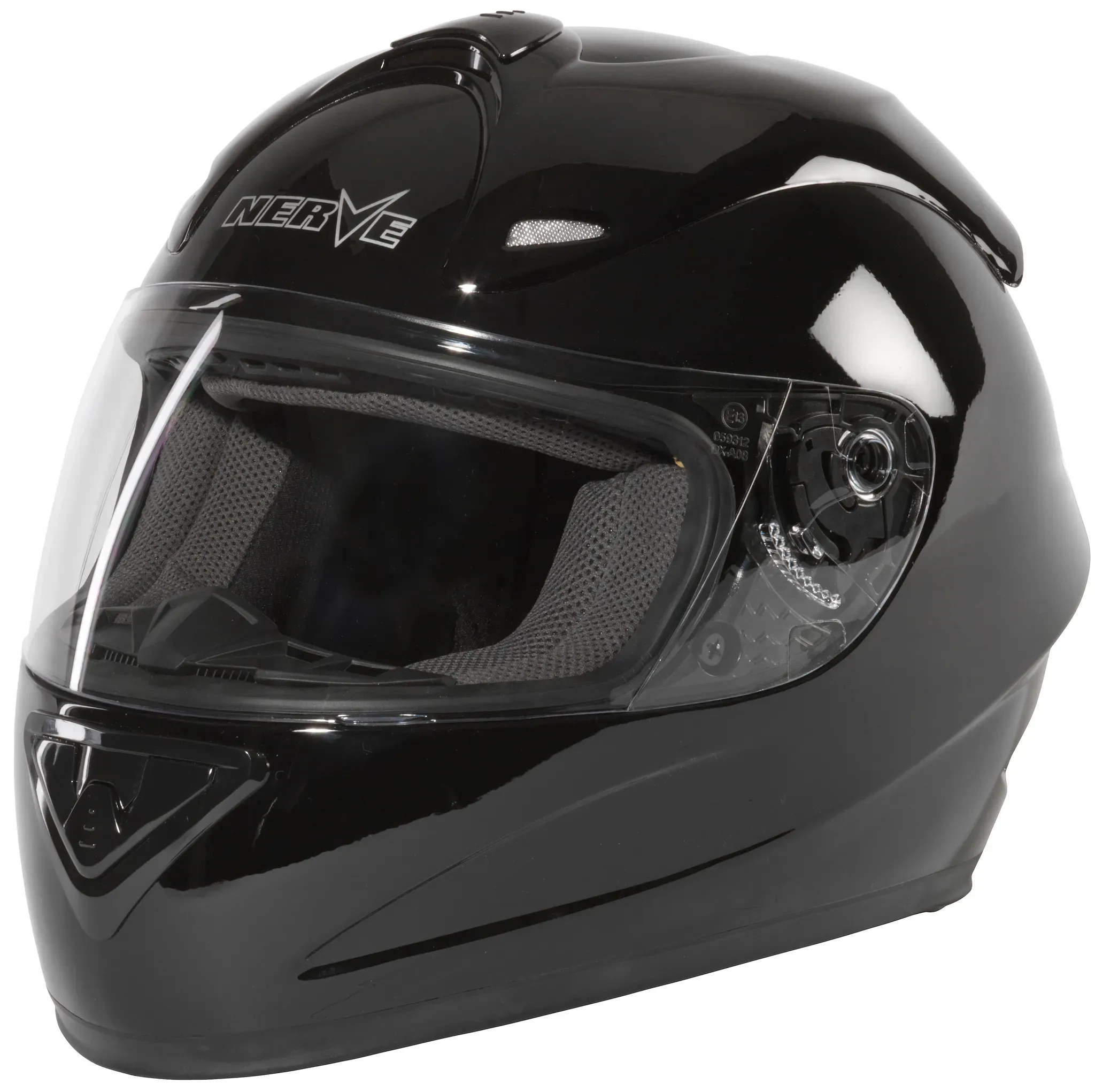 Motorradhelm NERVE "NH2013" Gr. XXL, schwarz, Helme, XXL Kopfumfang: 63cm - 63cm