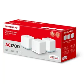 Mercusys Halo H32G Ac1200 Dualband-WLAN-5-Gigabit-Mesh-System (3 Einheiten)