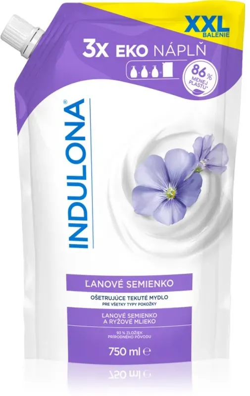 Indulona Linseed Flüssigseife Ersatzfüllung 750 ml