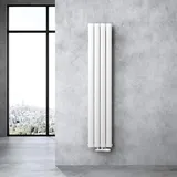 doporro Design Badheizung Flachheizkörper 1600 x 310 mm weiß Mittelventil