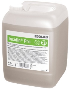 ECOLAB Incidin Pro Flächendesinfektion, Aldehydfrei, für Medizinprodukte und Oberflächen, 6 l - Kanister