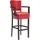 GGM Möbel 2er-Set Bistro Barhocker 79 cm Leder/Rot