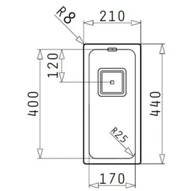 PYRAMIS LUME (17X40) 1B Flächenbündig