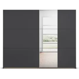 Rauch Schwebetürenschrank »Kleiderschrank Garderobe TOPSELLER AURELIO mit 3 Ausstattungsvarianten«, 3 verschiedene Ausstattungsvarianten Griffe aus Metall MADE IN GERMANY, grau