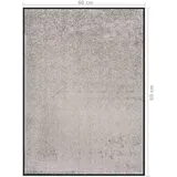 vidaXL Fussmatte 60 x 80 cm Grau