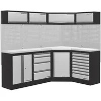 Kraftwerk Werkstattschrank Edelstahl 48,80 cm weiß