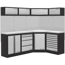 Kraftwerk Werkstattschrank Edelstahl 48,80 cm weiß