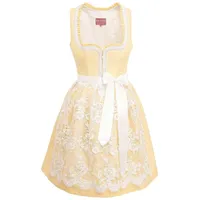 KRÜGER MADL & BUAM Trachtenkleid Midi Dirndl 2tlg. 60cm 414267 gelb gelb 40