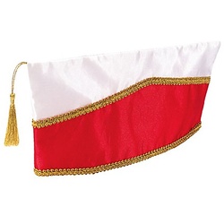 Komitee-Schiffchen, rot/weiß/gold