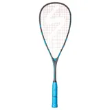 Salming Squashschläger Forza Feather 145g/kopflastig schwarz/cyanblau - besaitet -