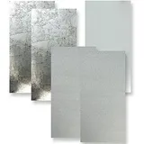 Wachsplatten "Silbermix", 20 x 10 cm, 5 Stück