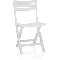 Hjh living Gartenstuhl / Klappstuhl TRAVANO Kunststoff weiß hjh