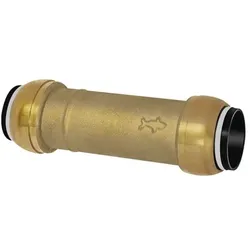 Reparatur-/Schiebeverbinder, Messing, »sharkbite«, für Rohr-Außen-ø 22mm