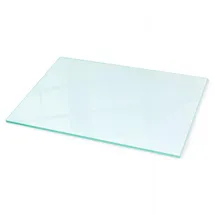 Tulup Hochtemperatur-Glasplatte Rechteck 100 x 70 cm transparent