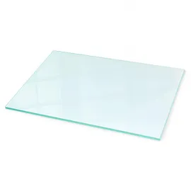 Tulup Hochtemperatur-Glasplatte Rechteck 100 x 70 cm transparent