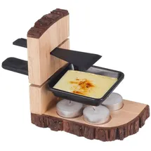 Nouvel Single Raclette Wood 7tlg. - Schwarz/Braun