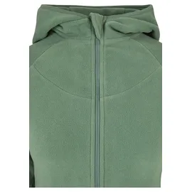 URBAN CLASSICS Ladies Polar Fleece Zip Hoody – Grün