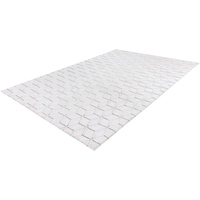 Teppich ANDAS "Conni" Teppiche B/L: 160 cm x 230 cm, 20 mm, 1 St., grau (weiß, taupe) Shaggyteppich Teppich Wohnzimmerteppiche Teppiche retro, Wohnzimmer