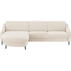 Ecksofa SIT & MORE "Soul L-Form", beige, B:296cm H:90cm T:189cm, 100% Polyester, Sofas, wahlweise mit Bettfunktion