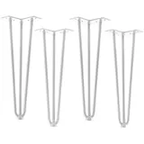 SOTech Tischbein Haarnadelbeine 4 Stück 12 cm x 40,6 cm x 12 cm