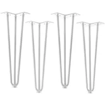 SOTech Tischbein Haarnadelbeine 4 Stück 12 cm x 40,6 cm x 12 cm