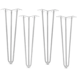 SOTech Tischbein Haarnadelbeine 4 Stück 12 cm x 40,6 cm x 12 cm