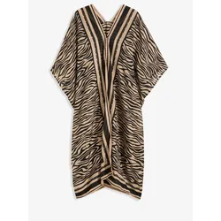 bonprix Transparenter Strand Kimono, schwarz, 40/42 (M)