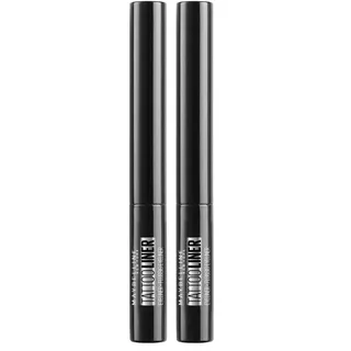 Maybelline New York Flüssiger, wasserfester Eyeliner mit 36h Halt und farbintensivem Finish, Tattoo Liner Liquid Ink Eyeliner, Nr. 710 Black (Schwarz), 1 Stück (Packung mit 2)