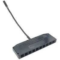 Kalb Material Für Möbel 10fach Adapter LED Mini schwarz, 10cm Anschlußkabel