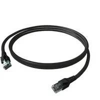 EasyLan FlexBoot Patchkabel S/FTP, schwarz, 1,5 m